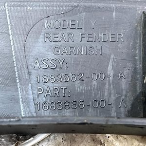 Tesla Model Y Rear Right Wheel Arch Moulding Trim 2021-2025 1683862-00-A Genuine - Image 19