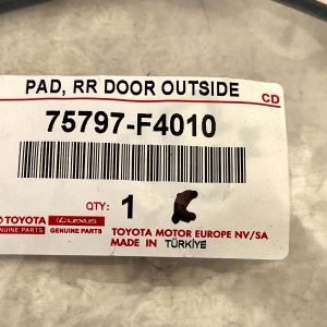 Toyota C-HR Mk1 Rear Door Outside Moulding Pad Seal 16-23 75797-F4010 Genuine - Image 15