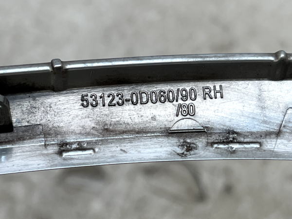 Toyota Yaris Mk3 Front Bumper Right Trim Moulding 2014 2017 5593 A117 Genuine 178315857864 14