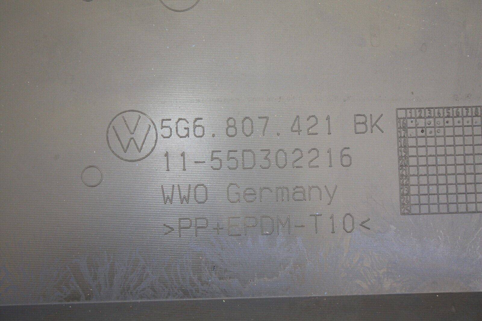 VW-Golf-Rear-Bumper-2017-TO-2020-5G6807421BK-Genuine-176350326094-10