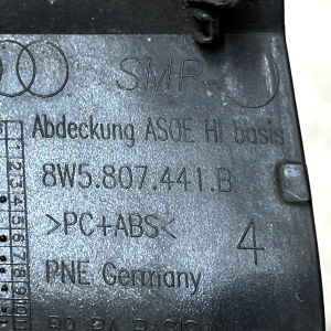 Audi A4 B9 Rear Bumper Tow Hook Cap Cover 2019 TO 2024 8W5807441B Genuine - Image 10