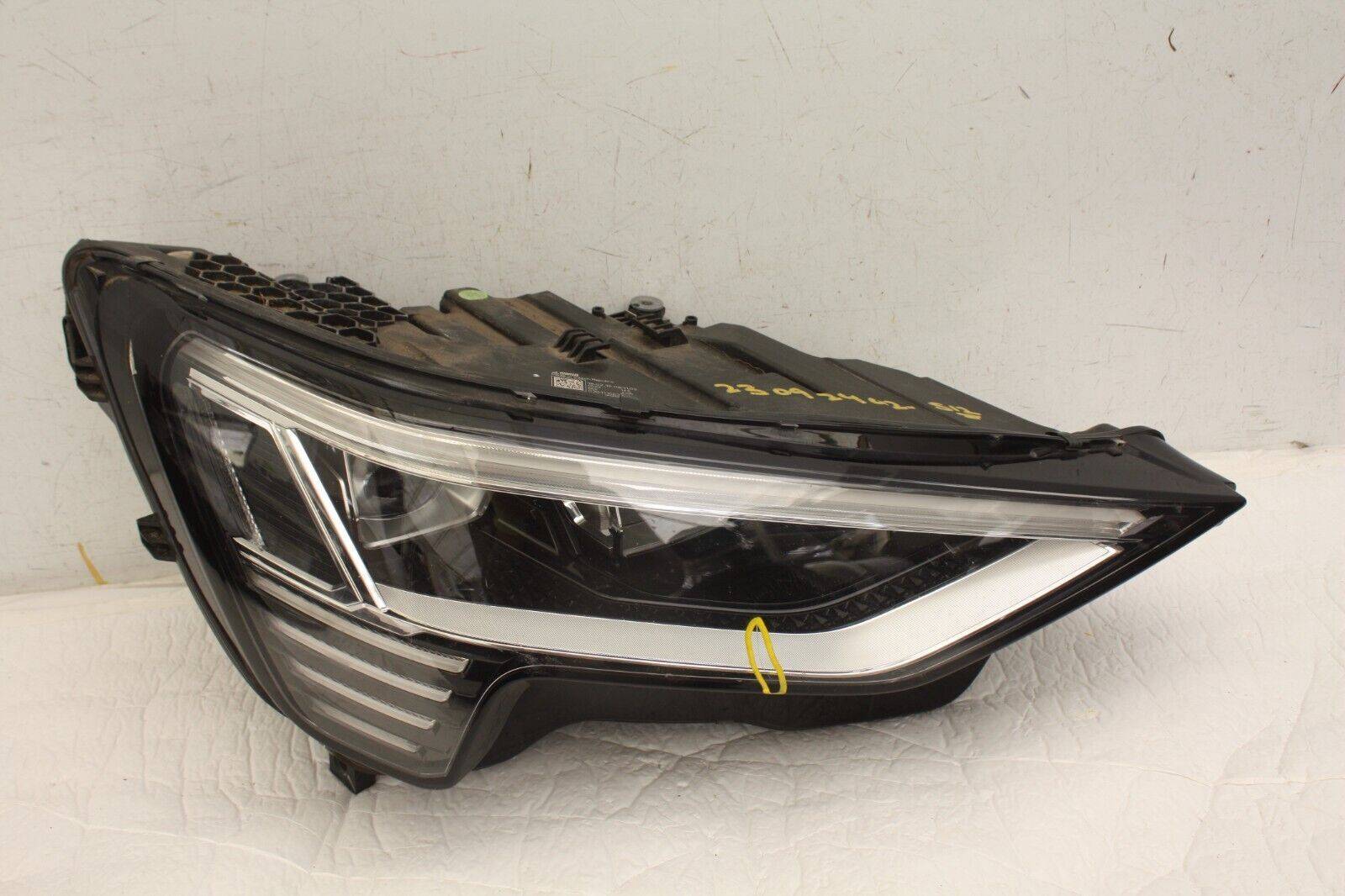 Audi E Tron Right Side LED Headlight 2018 ON 4KE941040A Genuine LENS DAMAGED 176592779575