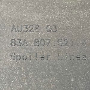 Audi Q3 F3 Sportback Rear Bumper Lower Section 2019-2025 83A807521A Genuine - Image 21
