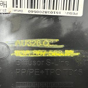 Audi Q3 S-Line Rear Bumper Lower Section 2018 TO 2025 83A807568B Genuine - Image 24