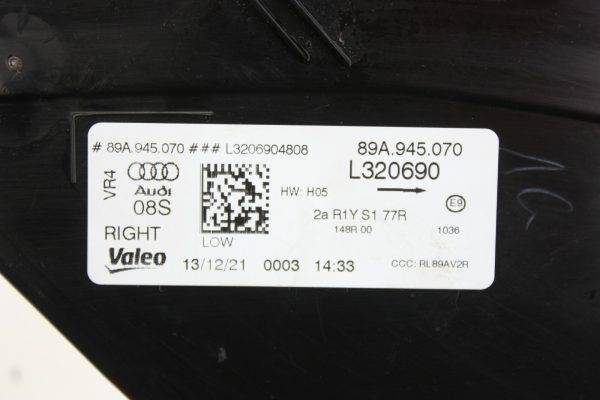 Audi Q4 E Tron Rear Right Side Tail Light Lamp 2021 TO 2025 89A945070 Genuine 178542344655 9