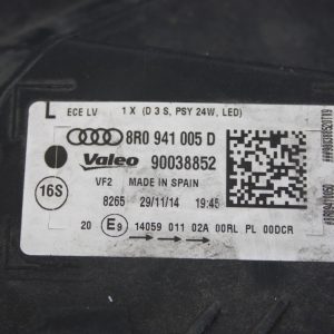 Audi Q5 Left Side Xenon Headlight 2012 TO 2017 8R0941005D Genuine *DAMAGED* - Image 10