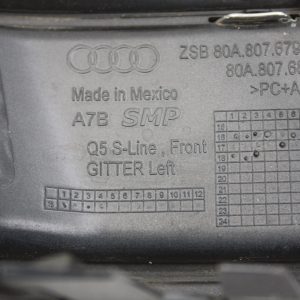 Audi Q5 S Line Front Bumper Left Grill 2017 TO 2020 80A807681D Genuine *DAMAGED* - Image 7