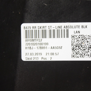 Ford Fiesta ST Line Rear Bumper Lower Section 2017 TO 2022 H1BJ-17B891-B Genuine - Image 10