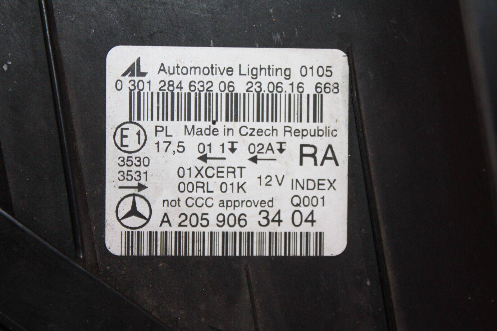 Mercedes-C-Class-W205-Right-LED-Headlight-2014-TO-2018-A2059063404-176120518035-4