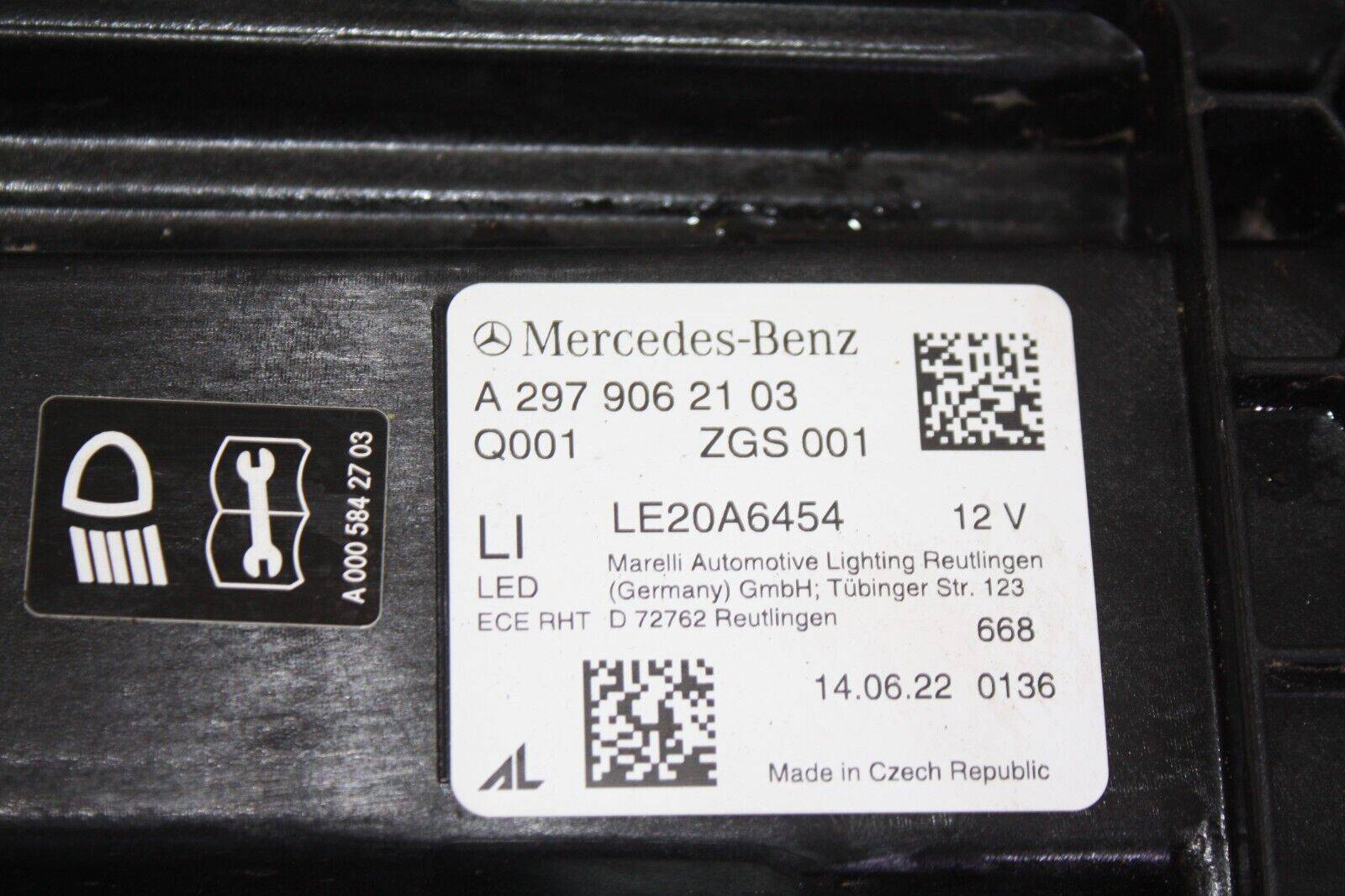 Mercedes-EQS-V297-Left-Side-LED-Headlight-2022-A2979062103-Genuine-DAMAGED-176052130135-6