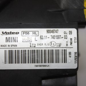 Mini Cooper F56 Left Side Headlight 2014 TO 2018 90046747 Genuine *DAMAGED* - Image 9