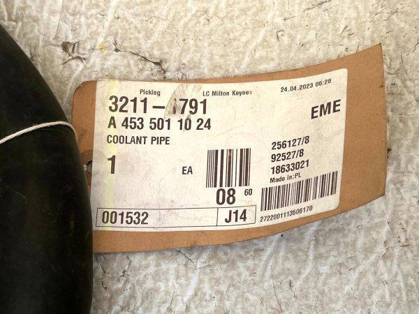 Smart Fortwo C453 Engine Water Coolant Pipe Hose Line A4535011024 Genuine 178234023445 8