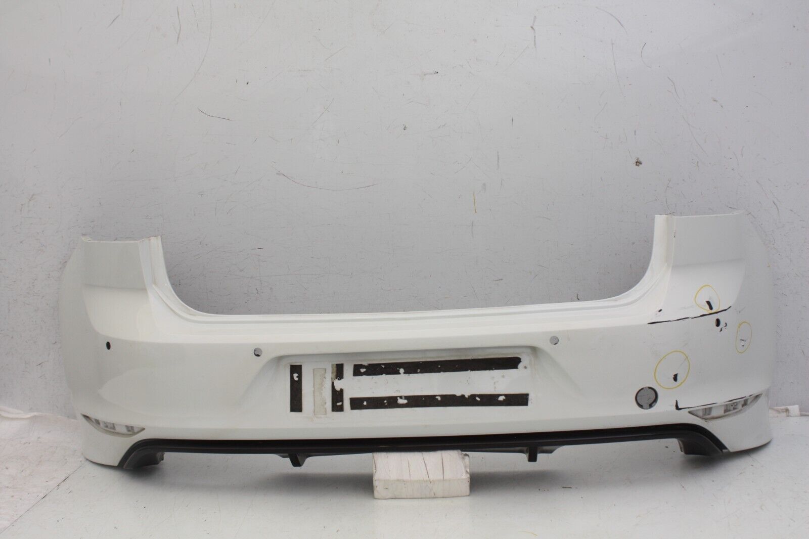 VW Golf R Line Mk 7 Rear Bumper 2013 To 2017 5G6807421E Genuine *DAMAGED*