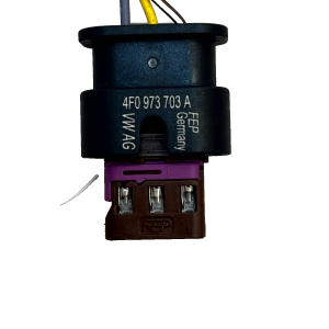 VW Passat PDC Parking Sensor Wire Loom Harness Plug Connector 4F0973703A Genuine - Image 3