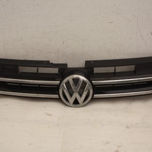 VW Touareg Front Bumper Upper Grill 2011 TO 2014 7P6853651A Genuine *DAMAGED*