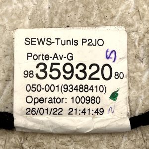 Vauxhall Corsa F Front Left Side Door Wiring Loom Harness 9835932080 Genuine - Image 22