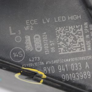 Audi A3 S3 Left Side LED Headlight 8Y0941033A Genuine *DAMAGED* - Image 8