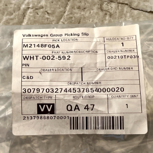 Audi A4 B8 Rear Bumper Cover Support Guide Pin 2008 TO 2015 WHT-002-592 Genuine - Image 6
