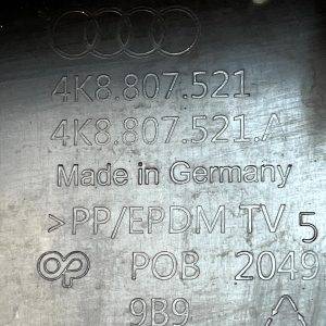 Audi A7 Rear Bumper Lower Section 2019 TO 2024 4K8807521 Genuine - Image 11