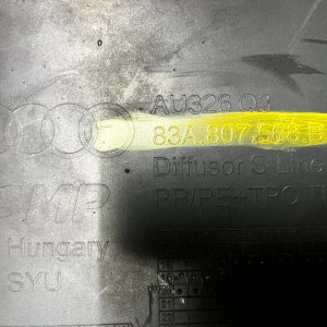 Audi Q3 S Line Rear Bumper Lower Section With Diffuser 18-25 83A807521B Genuine - Image 4