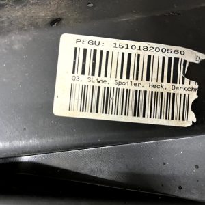 Audi Q3 S Line Rear Bumper Lower Section With Diffuser 18-25 83A807521B Genuine - Image 5