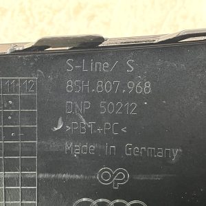 Audi Q6 E Tron S Line Front Bumper Right Grill Trim 2024 ON 85H807968 Genuine - Image 16