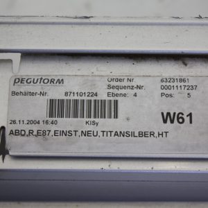 BMW 1 Series E87 Right Side Skirt 2004 TO 2007 51717147402 Genuine - Image 20