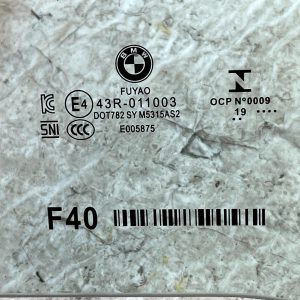 BMW 1 Series F40 Rear Left Door Window Glass 2019 TO 2024 43R-011003 Genuine - Image 7