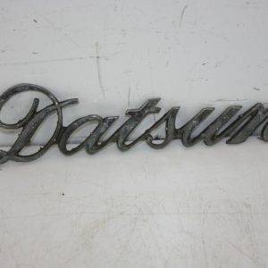 Datsun Chrome Italic Bumper Badge Genuine 175458680936