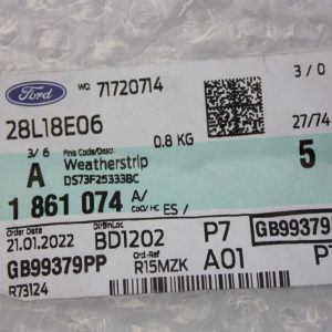 Ford Mondeo Rear Left Door Weatherstrip 2015 TO 2019 DS73-F25333-BC Genuine - Image 14