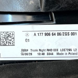 Mercedes A-Class W177 Rear Right Side Inner Taillight Lamp A1779062604 Genuine - Image 12
