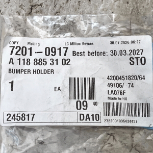 Mercedes CLA C118 Rear Bumper Holder Bracket 2019 TO 2024 A1188853102 Genuine - Image 11