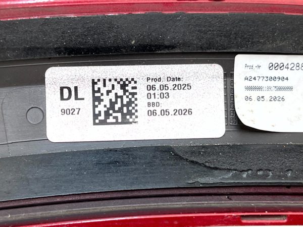 Mercedes GLA H247 AMG Rear Left Door Molding Trim A2477300904 Genuine 178507499686 11
