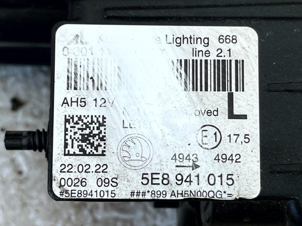 Skoda Octavia Mk4 Front Left LED Headlight Lamp 2020 TO 2024 5E8941015 Genuine 178524931626 21