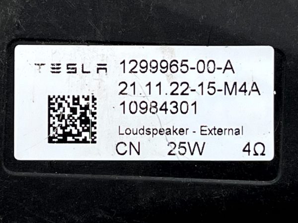 Tesla Model 3 Pedestrian Warning Speaker 2019 TO 2024 1299965-00-A Genuine 10 Tesla Model 3 Pedestrian Warning Speaker 2019 TO 2024 1299965 00 A Genuine 178318973166 11