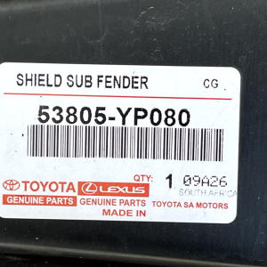 Toyota Hilux Front Right Wheel Arch Liner Splash Guard 16-24 53805-YP080 Genuine - Image 17