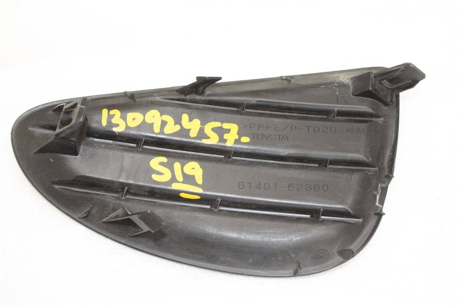 Toyota-Yaris-Front-Bumper-Lower-Right-Fog-Light-Grill-81481-52360-Genuine-176577511246-7