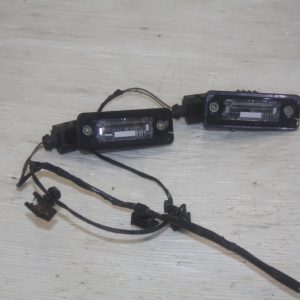 VW Passat Rear Bumper Number Plate Lights With Wire 2010 3C5971104F Genuine - Image 3