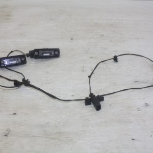 VW Passat Rear Bumper Number Plate Lights With Wire 2010 3C5971104F Genuine