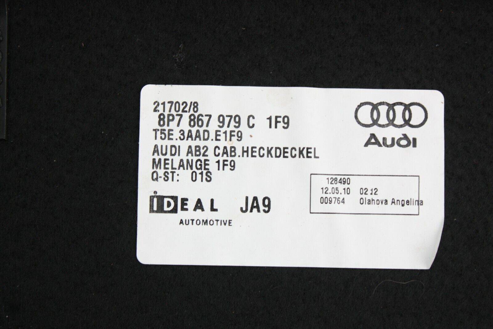 Audi-A3-Cabriolet-Rear-Boot-Lid-Interior-Panel-8P7867979C-Genuine-175864520337-6