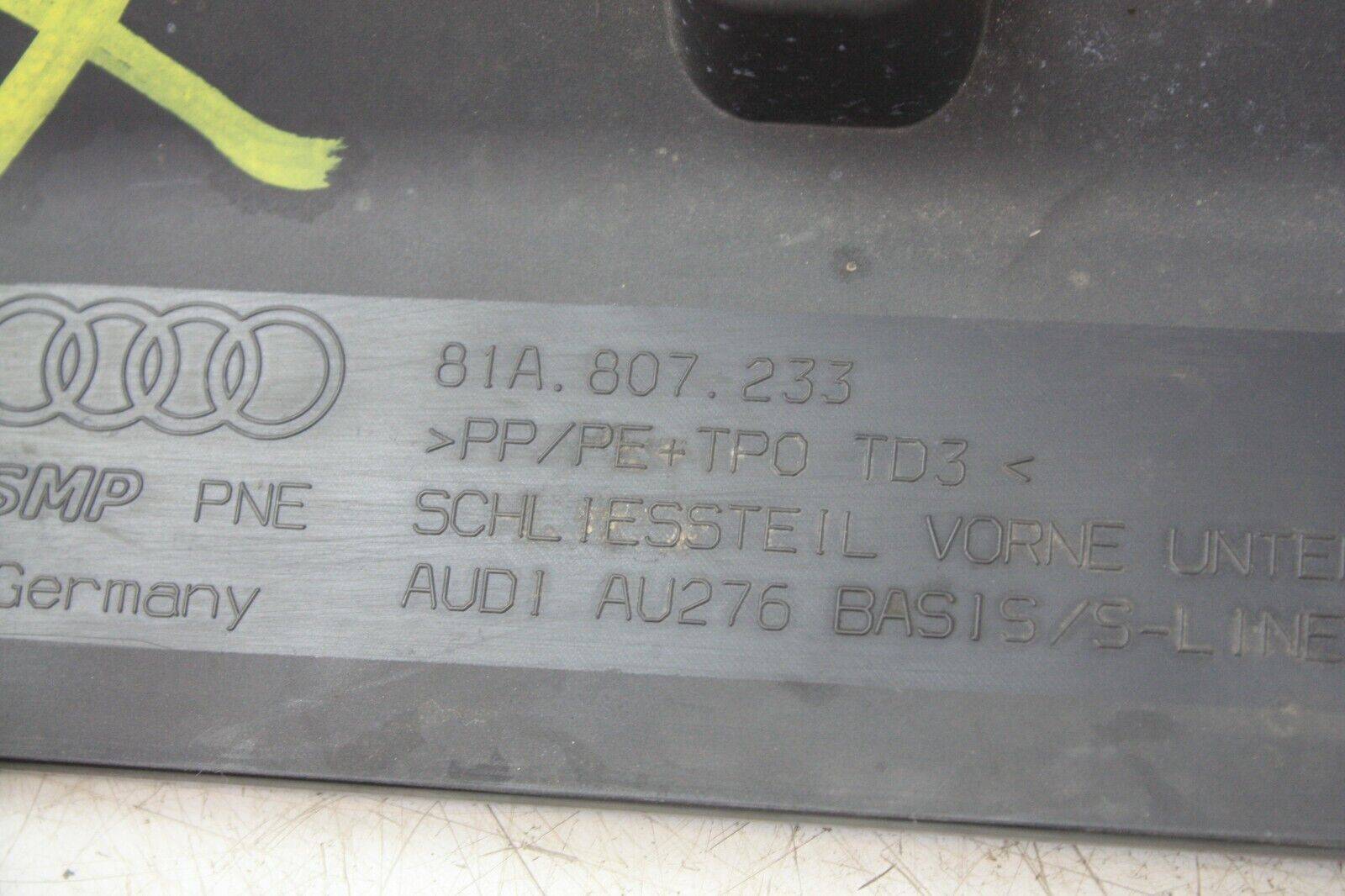 Audi-Q2-S-Line-Front-Bumper-Under-Tray-81A807233-Genuine-175367535257-5
