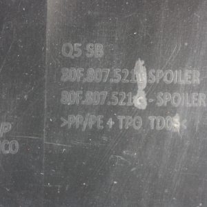 Audi Q5 Rear Bumper Lower Section 2020 ON 80F807521B Genuine - Image 13