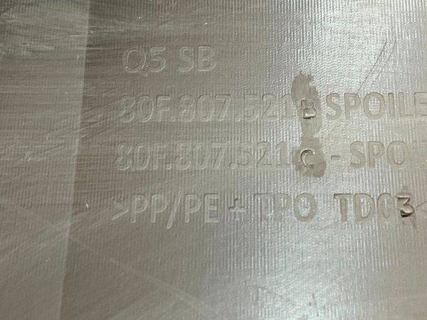 Audi Q5 Rear Bumper Lower Section 2020 ON 80F807521B Genuine 178445861967 11