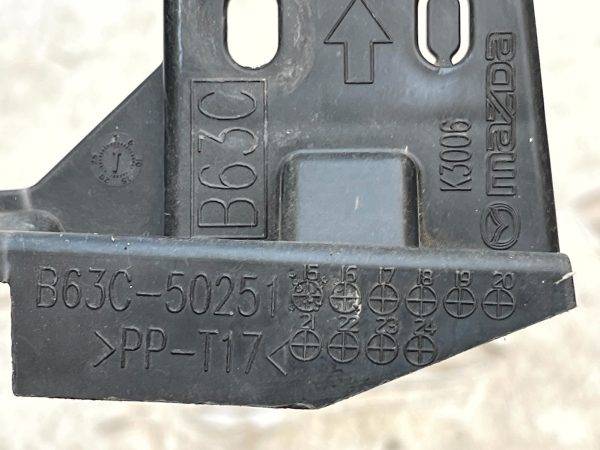 Mazda 3 Rear Right Side Bumper Mounting Support Bracket B63C 50251 Genuine 178458737837 11