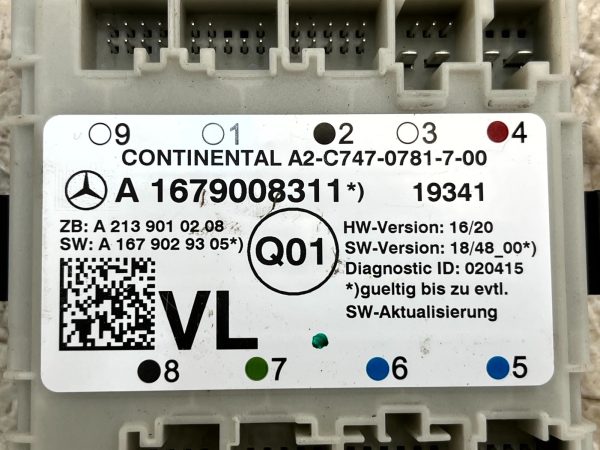Mercedes C Class W205 Front Left Door Control Module 14 18 A1679008311 Genuine 178560614297 14