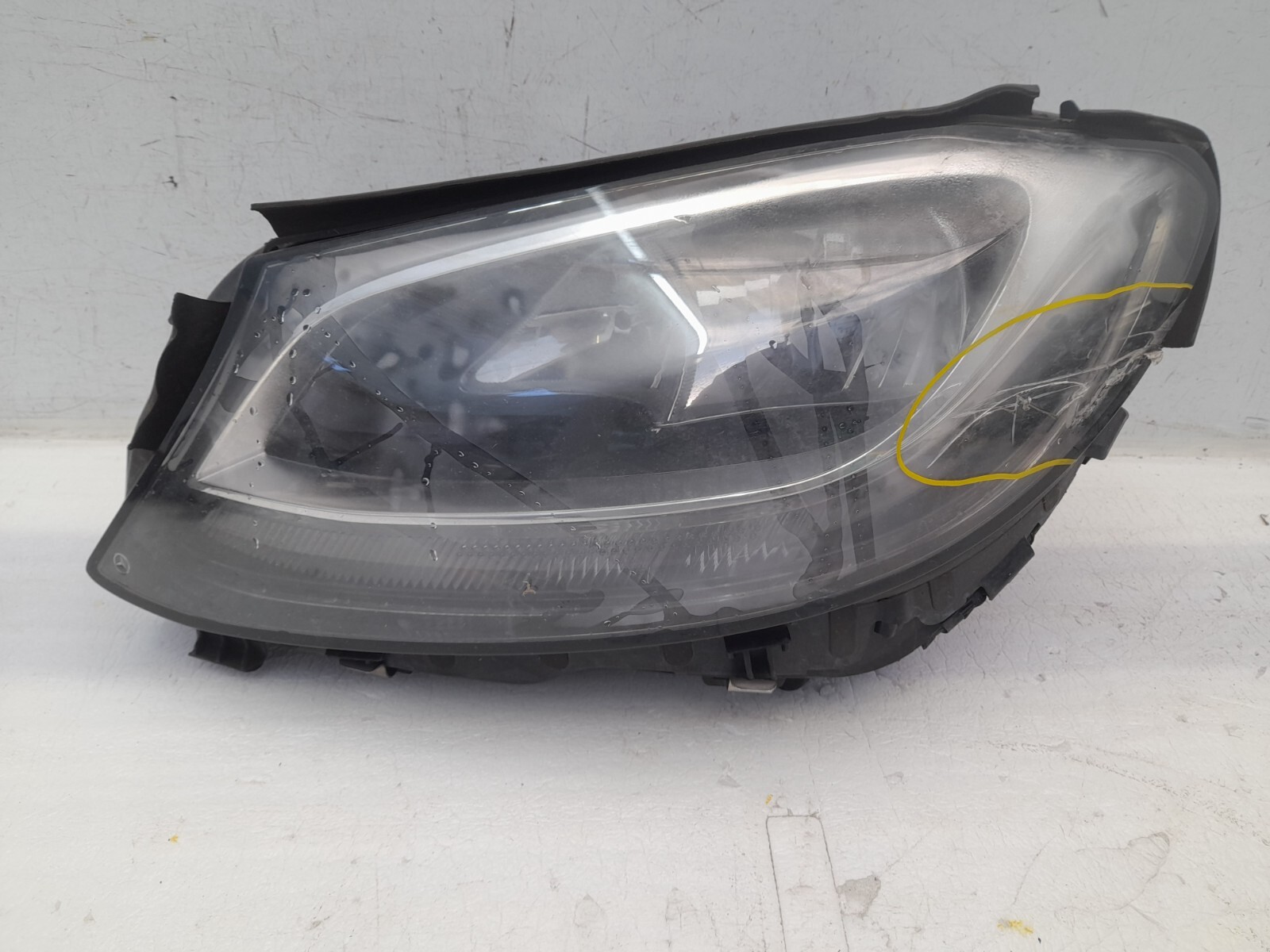Mercedes C Class W205 Left Side Headlight 2014-2018 A2058200761 Genuine *DAMAGED
