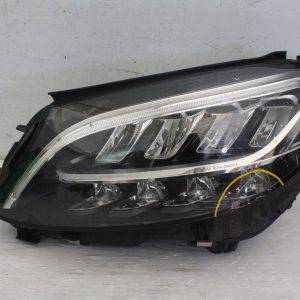 Mercedes C Class W205 Left Side LED Headlight 2018 to 2022 A2059068105 DAMAGED 175988402137