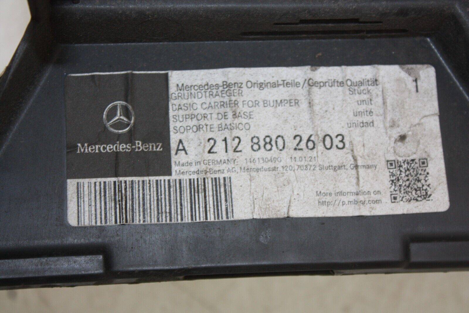 Mercedes-E-Class-W212-Rear-Bumper-Support-Bracket-A2128802603-Genuine-175367543657-7