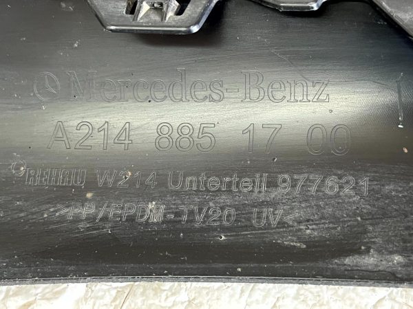 Mercedes E Class W214 Rear Bumper Lower Section 2024 ON A2148851700 Genuine 178527567267 15
