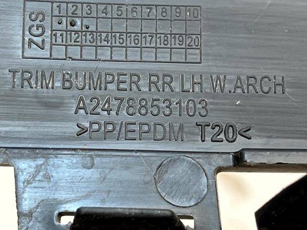 Mercedes GLB X247 AMG Rear Bumper Left Side Trim 2020 Onward A2478853103 Genuine 178465404947 9